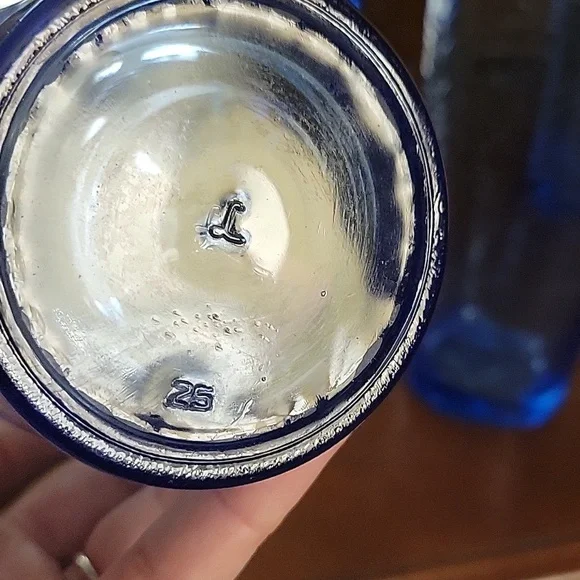 Libbey blue Sirrus set of 3 drinking glasses. Highly desirable. No call outs - Picture 3 of 7